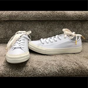 NWOT White Leather Converse
